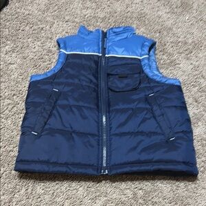 Navy and Light Blue Puffer Vest